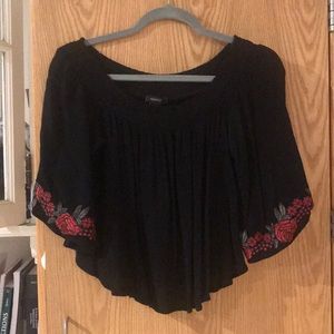 forever 21 black off the shoulder blouse